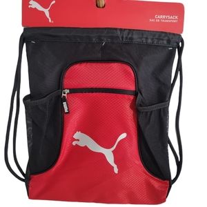 COPY - Puma Equinox Carrysack 18" x 14" Drawstring Bag Backpack New